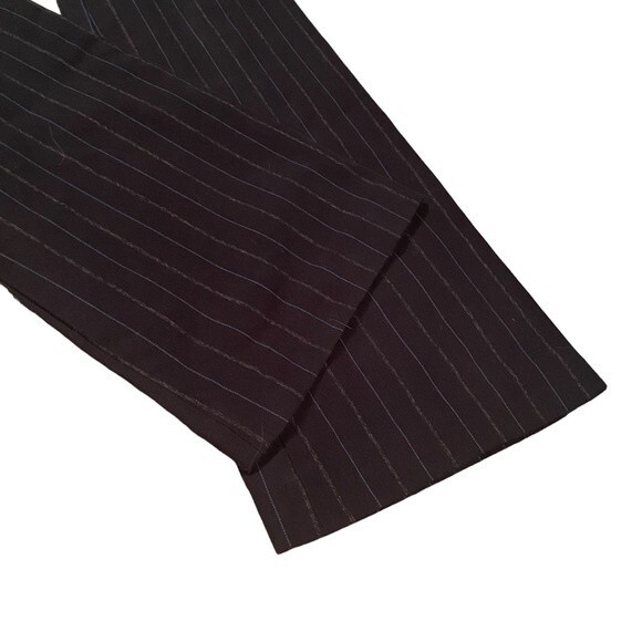 Marc Jacobs pinstripe flare‎ pants blue navy cotton size 10 - Picture 2 of 9